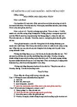 Đề kiểm tra giữa kì I môn Tiếng Việt Khối 5 (Chân trời sáng tạo)